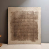 Large Brown and Beige Minimalist Textured Painting Wabi Sabi Art Brown Beige Minimalist Wall Art