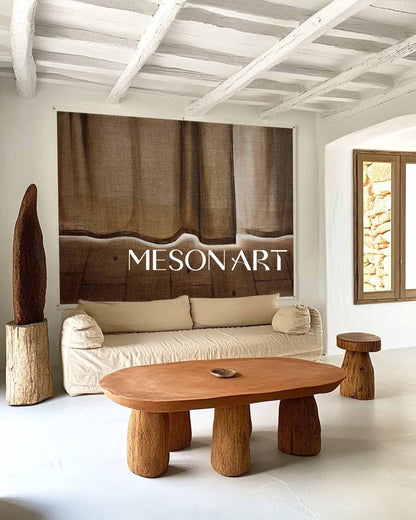 Hyperrealism Grey Curtain Painting Hyperrealism Curtain Canvas Art Realistic Curtain Wall Art Decoration