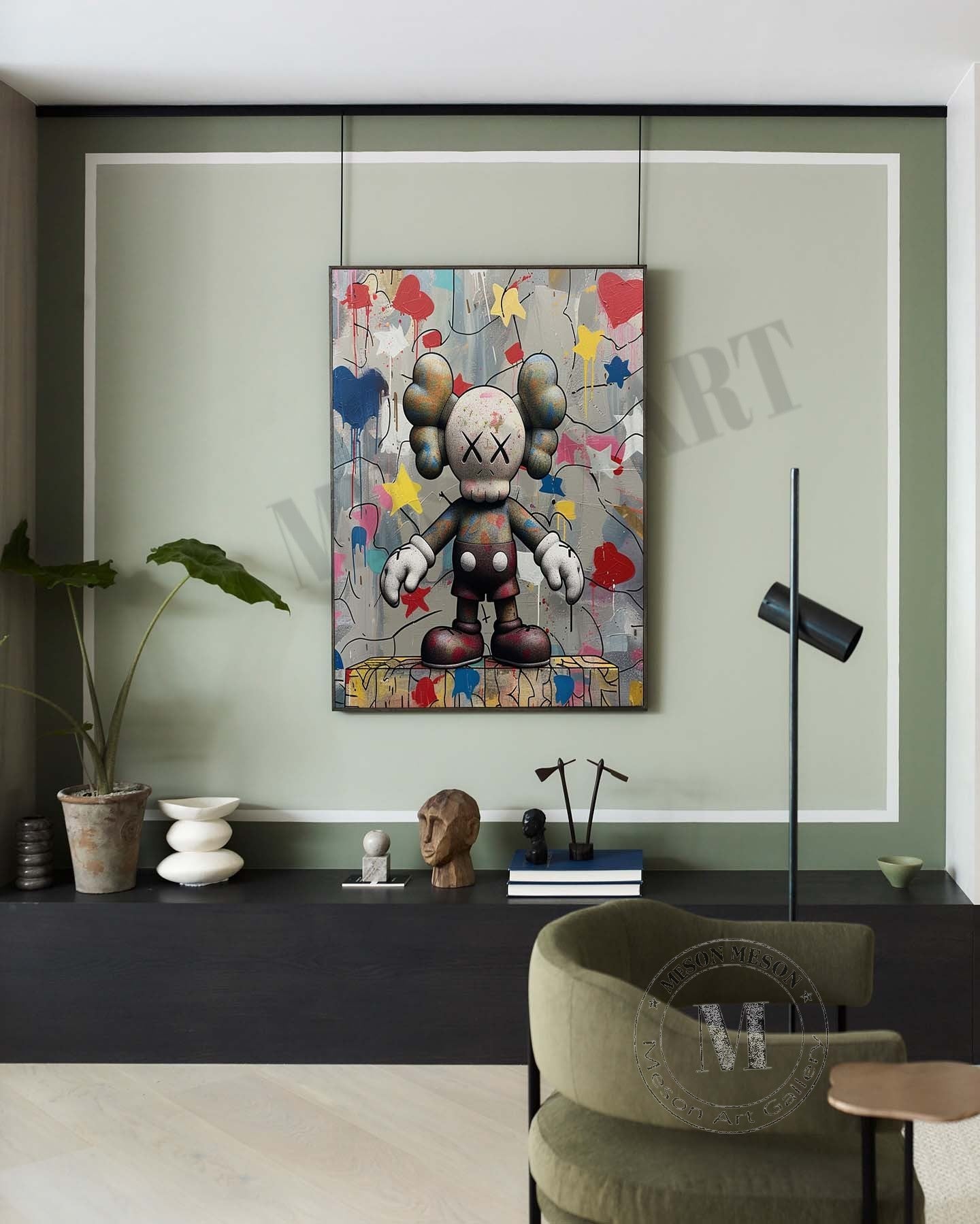 Kaws Art Canvas for Sale Kaws Canvas Wall Art Kaws Oil Painting Kaws Graffiti Street Art