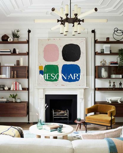 Contemporary Minimalist Acrylic Large Painting Office Wall Art On Sale