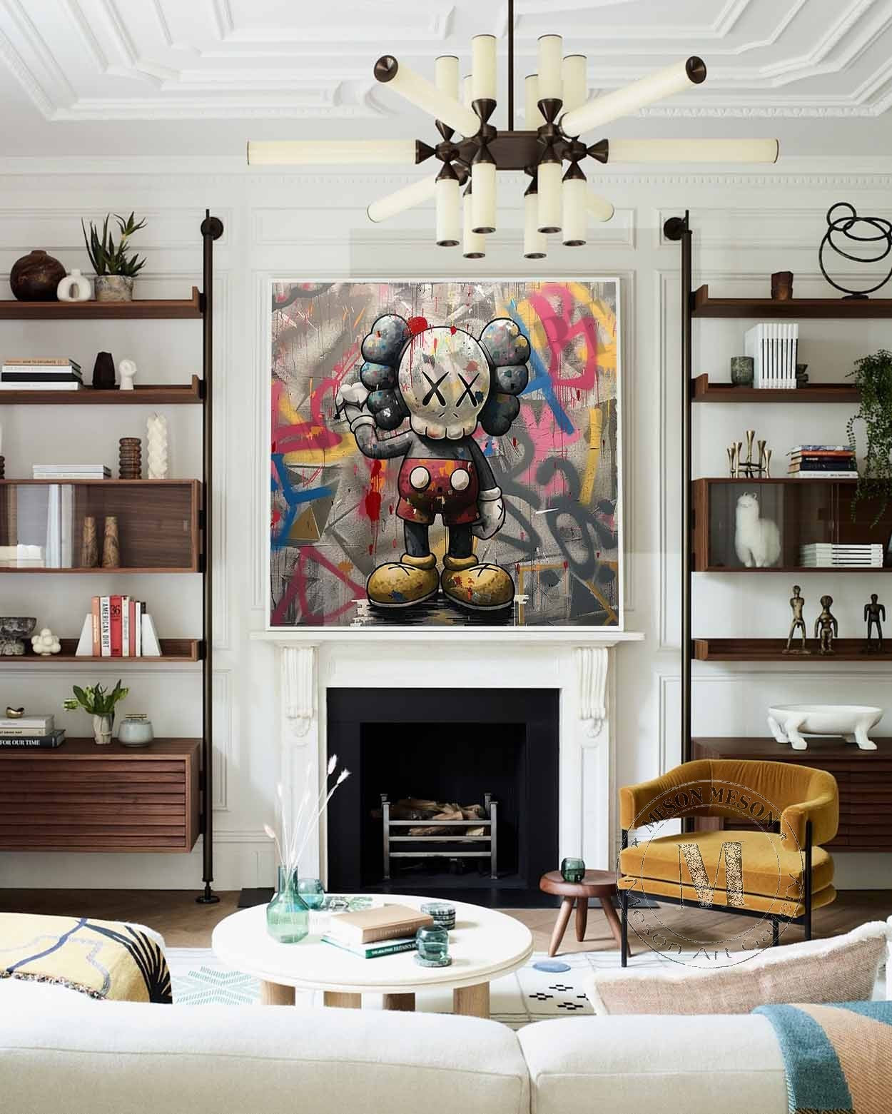 Kaws Canvas Wall Art Kaws Art Canvas Kaws Oil Painting Kaws Graffiti Street Art Kaws Oil Painting