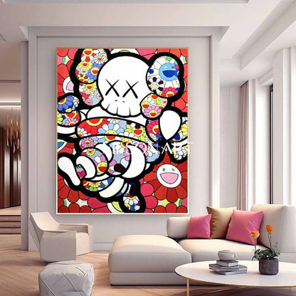 Kwas Pop Portrait Canvas Art Kwas Pop Portrait Abstract Wall Decor Paintings for Sale
