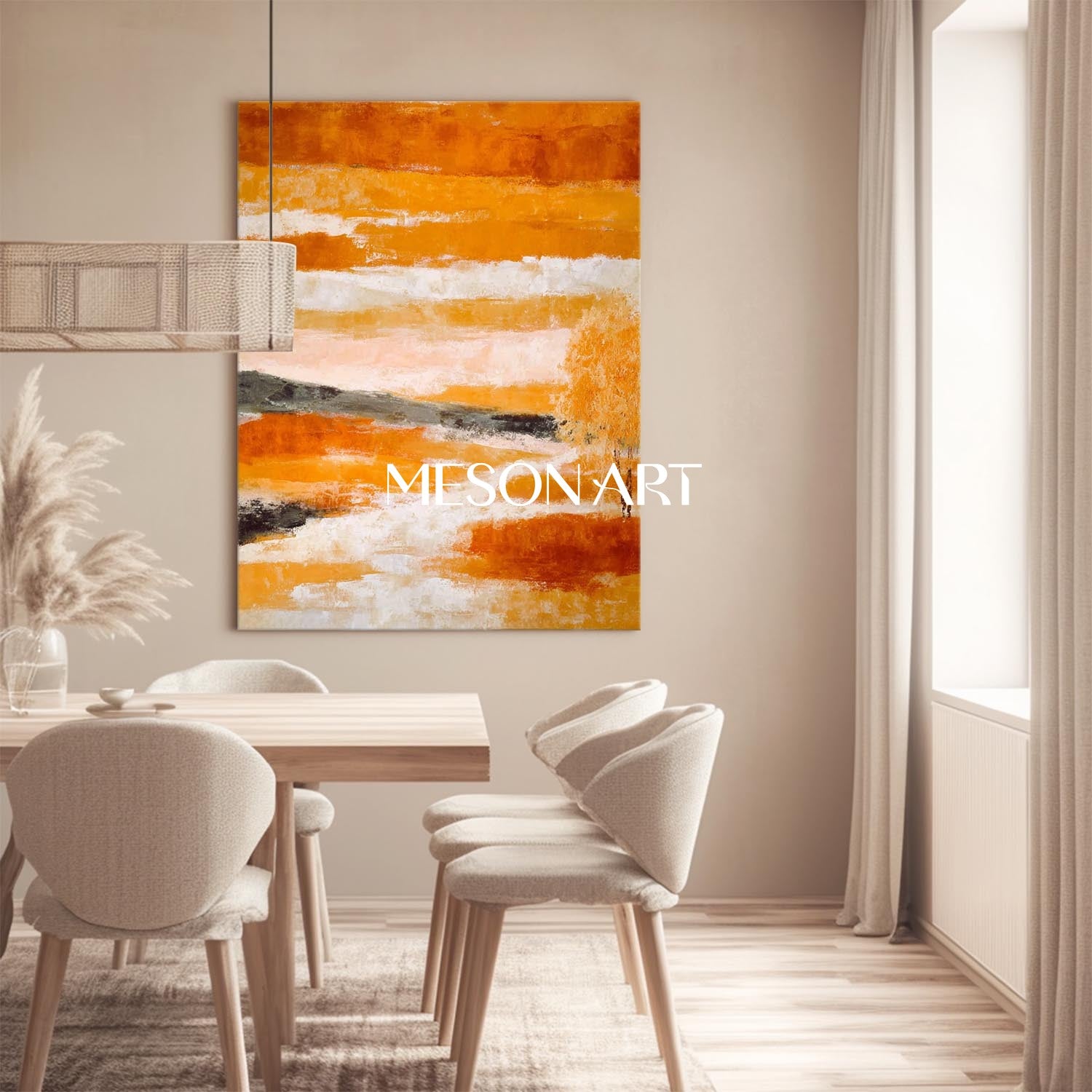 Autumn Colors Wall Art Fall Home Decor Canvas for Cozy Interiors
