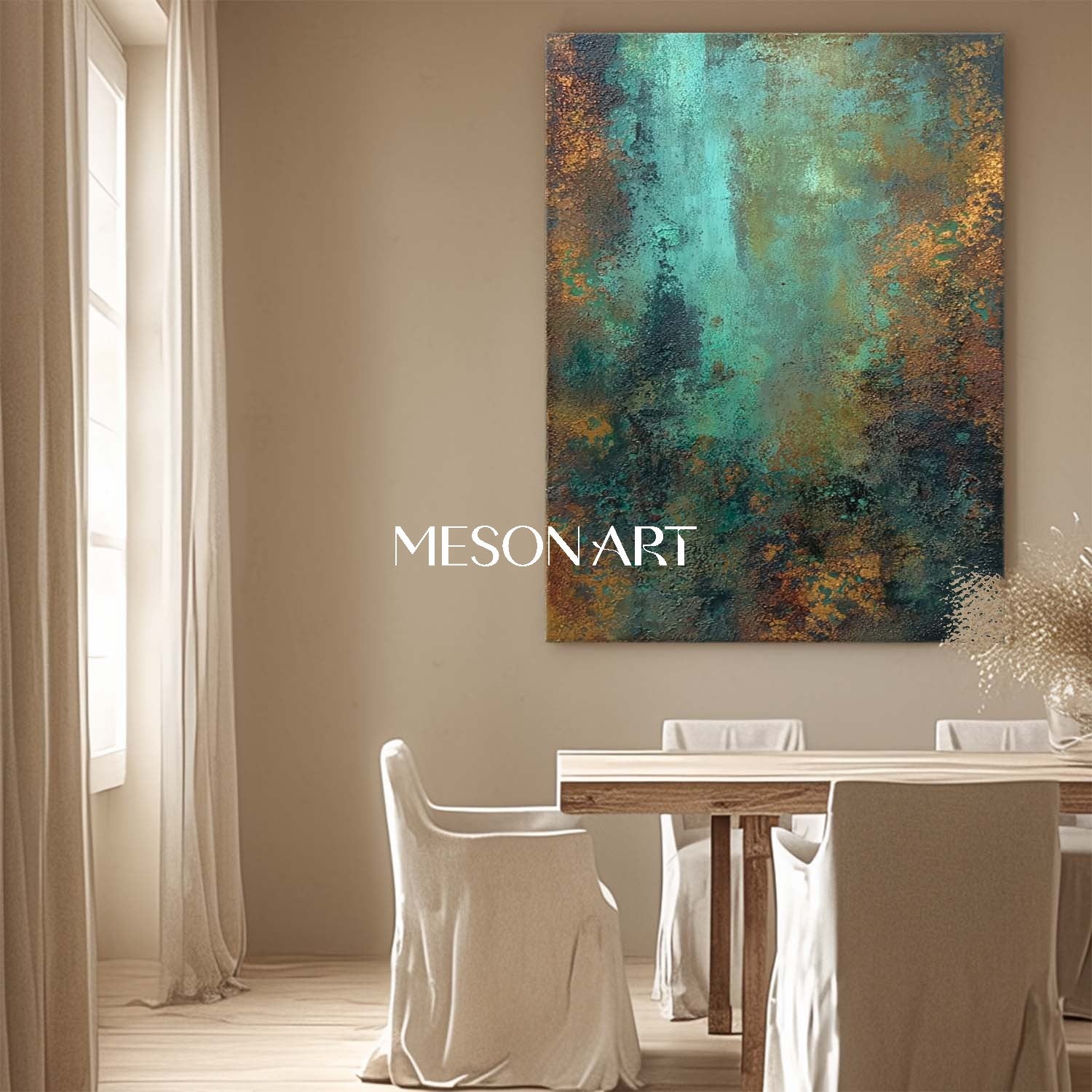 Bronze Abstract Canvas Art for Sale Bronze Living Room Wall Decor