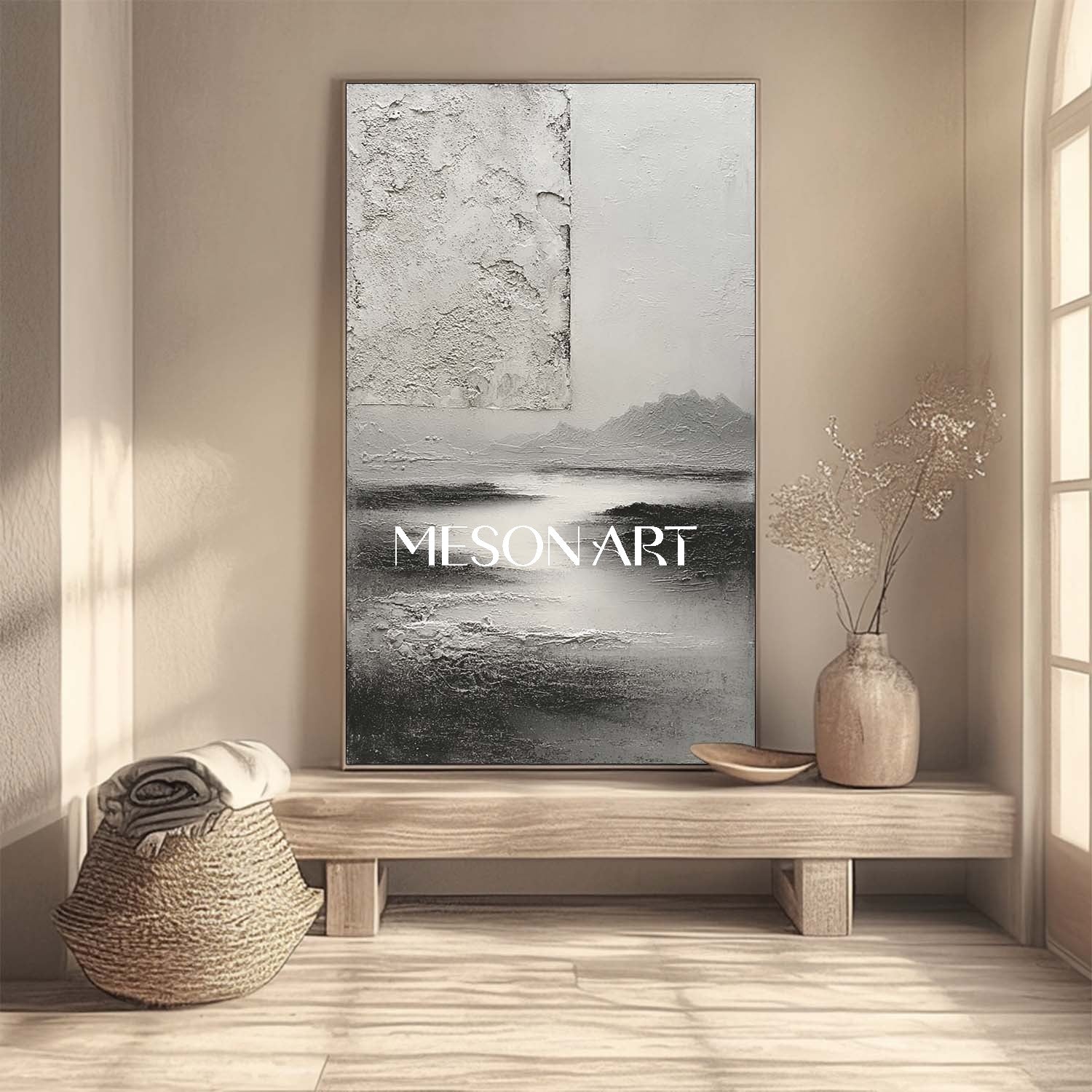 3D Modern Gray Abstract Art For Sale Gray Abstract Entryway Wall