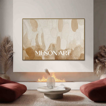 Beige Framed Bohemian Art – Handcrafted Canvas for Every Room