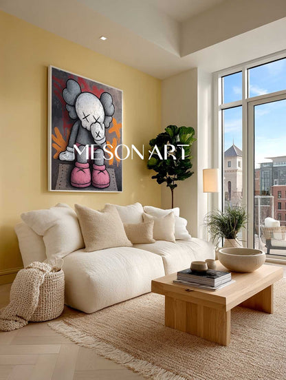 Kaws Dolls Pop Canvas Art For Sale Kaws Wall Art Decor Kaws Graffiti Painting