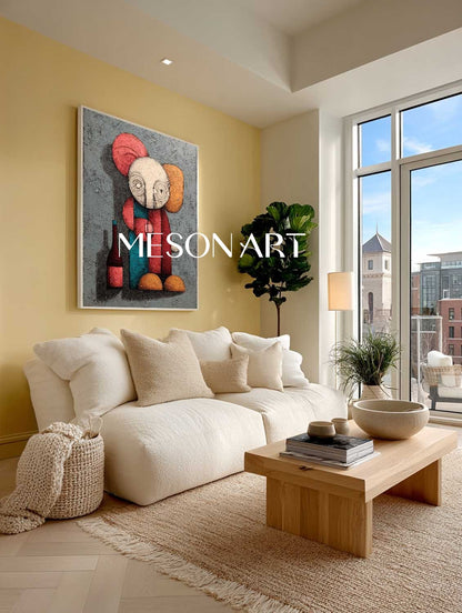 Modern Red Wine Pop Abstract Art Red Wine Modern Abstract Canvas Wall Art for Sale