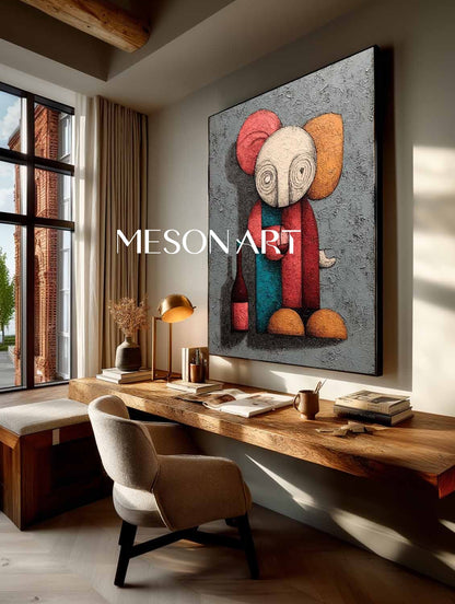 Modern Red Wine Pop Abstract Art Red Wine Modern Abstract Canvas Wall Art for Sale