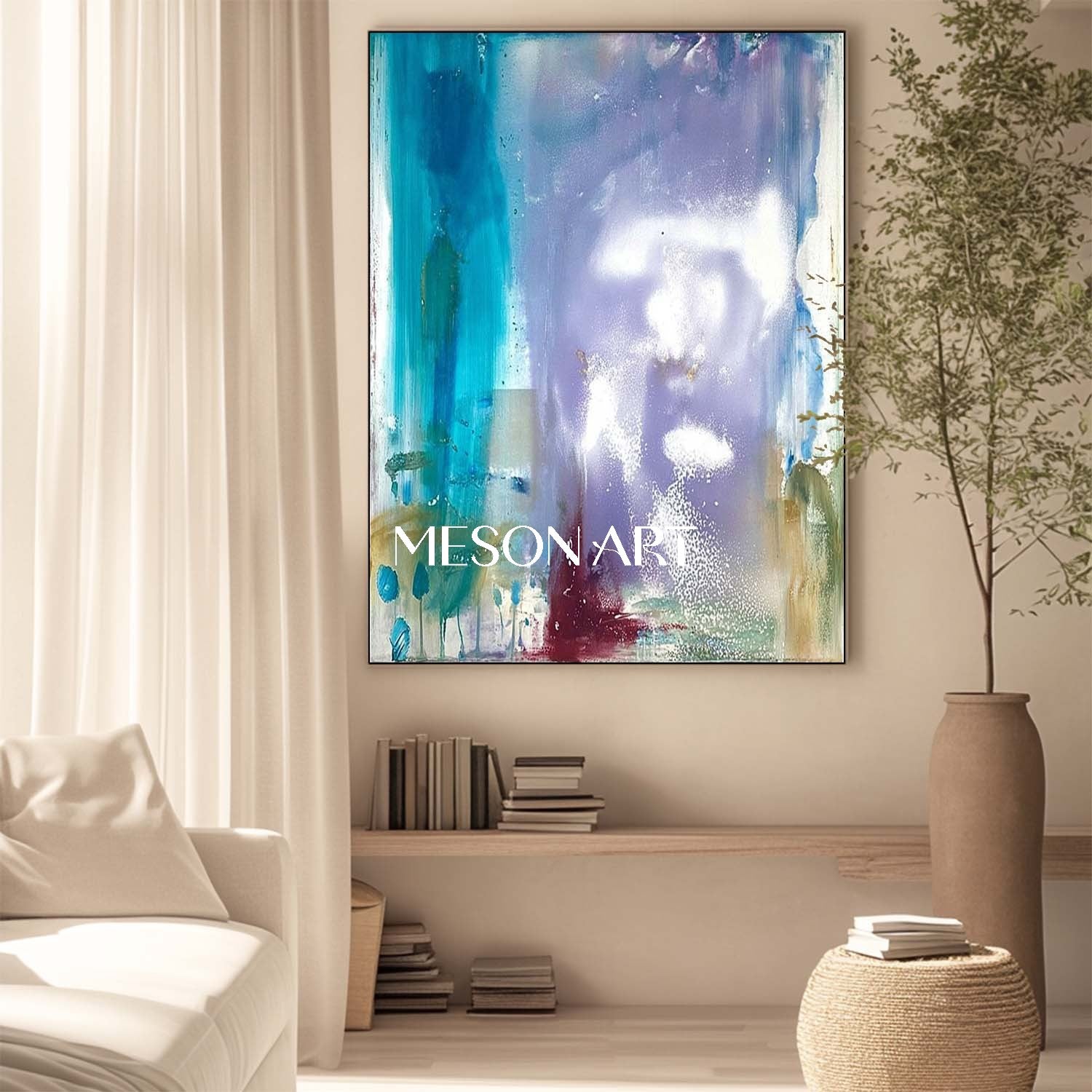 Bathroom Light Blue Abstract Wall Art Light Blue Abstract Paintings for Sale