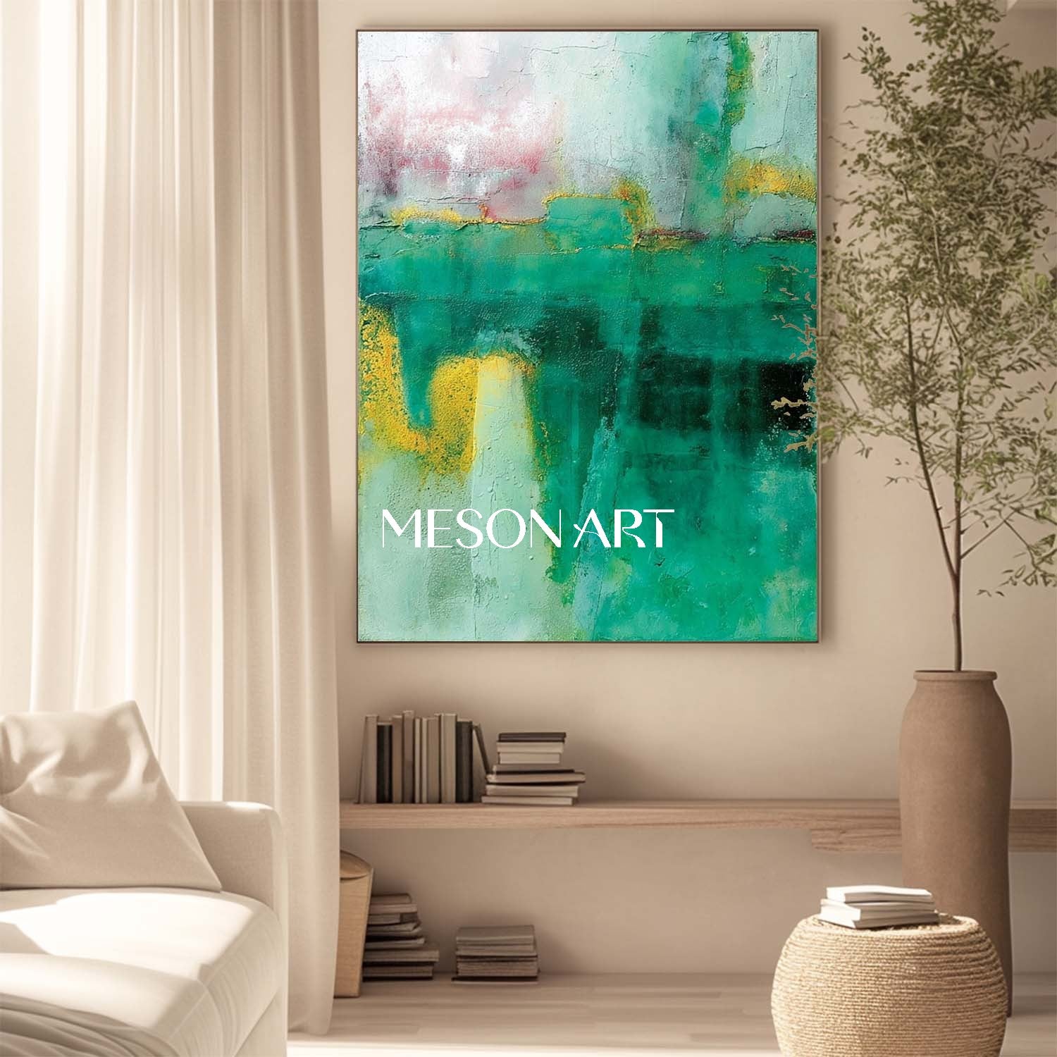 Buy Sage Green Abstract Wall Art Sage Green Wall Decor For Dining Room