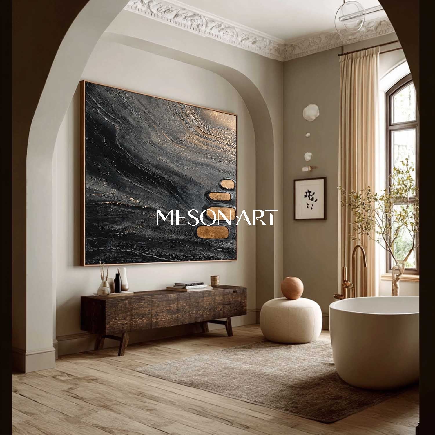 Buy Textured Minimalist Abstract Canvas for Dining Room or Bedroom