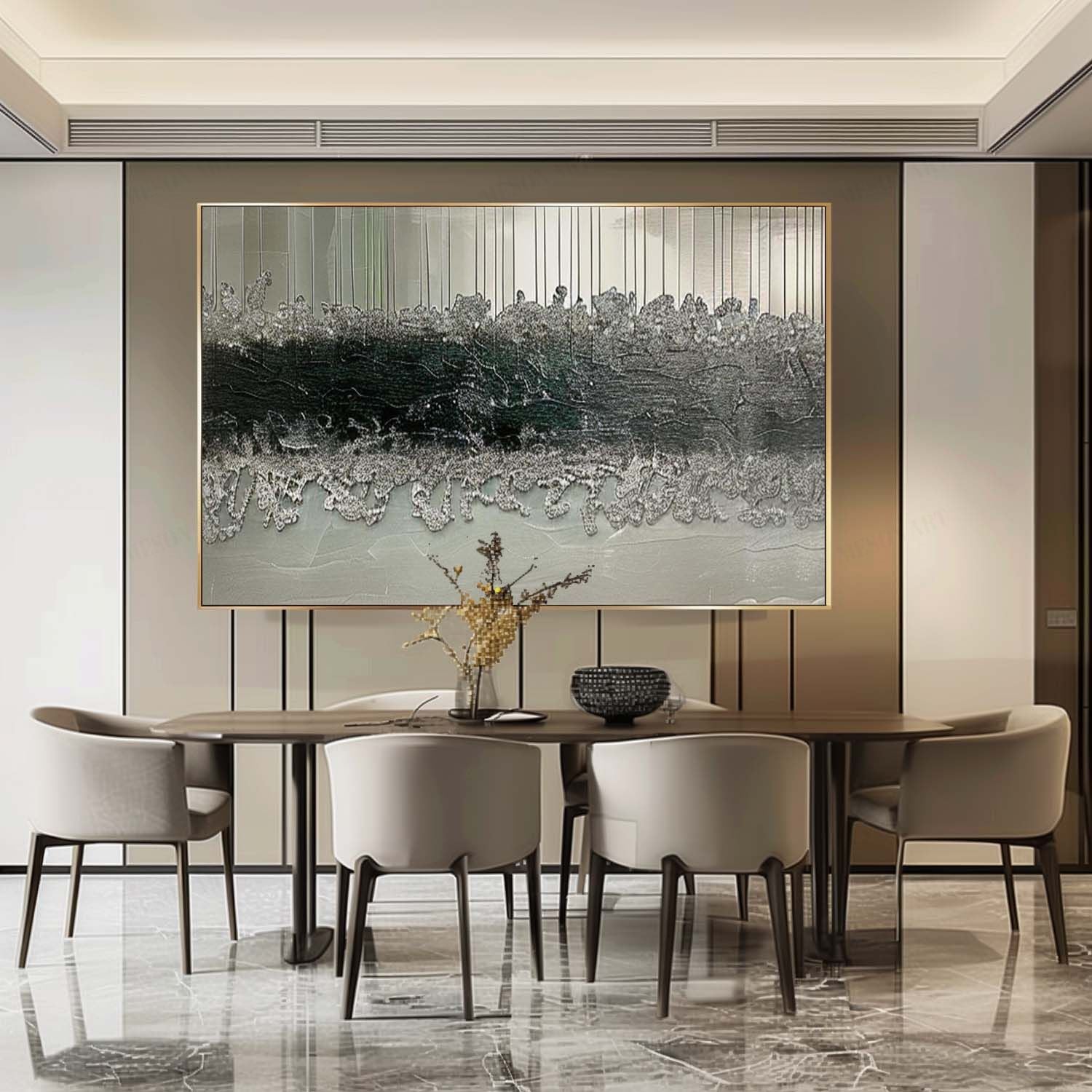 Large Grey and Black Abstract Art for Sale Grey and Black Abstract Canvas Wall Art Grey and Black Abstract Texture Painting