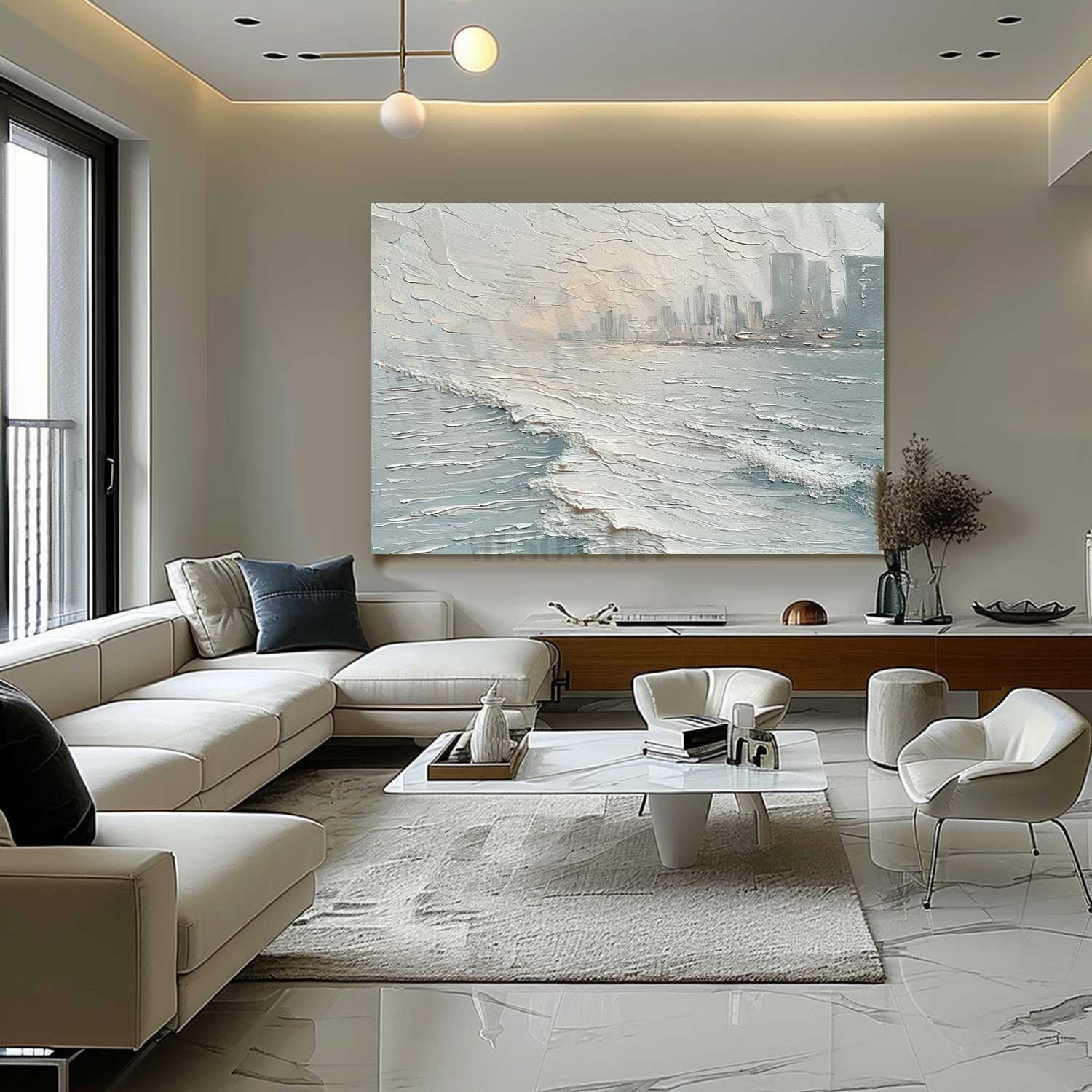 Victoria Harbour Canvas Art Hong Kong Victoria Harbour City Wall Art Seaside City Painting