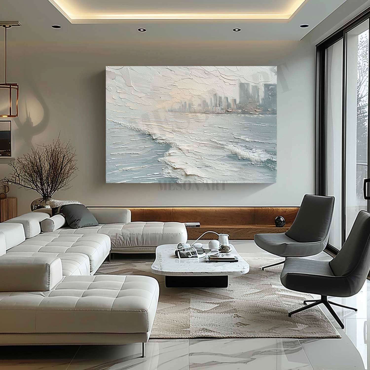 Victoria Harbour Canvas Art Hong Kong Victoria Harbour City Wall Art Seaside City Painting