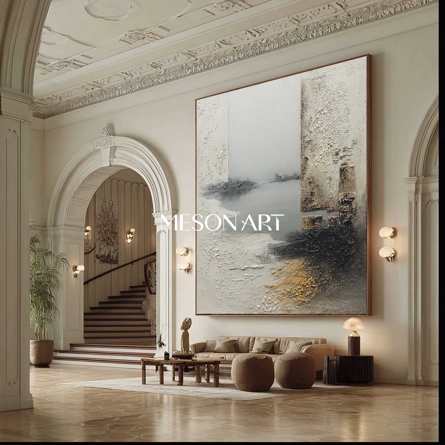 3D Gray Abstract Art for Sale Gray Abstract Art Bedroom Wall Decor