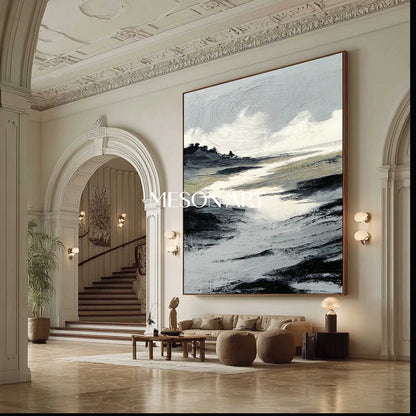 Buy Minimalist Wabi Sabi Entryway Oil Painting Vertical Wall Art Decor