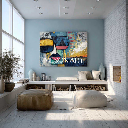 Large Modern Picasso Pop Wall Art Decor for Sale Picasso Style Paintings Picasso Abstract Canvas Art