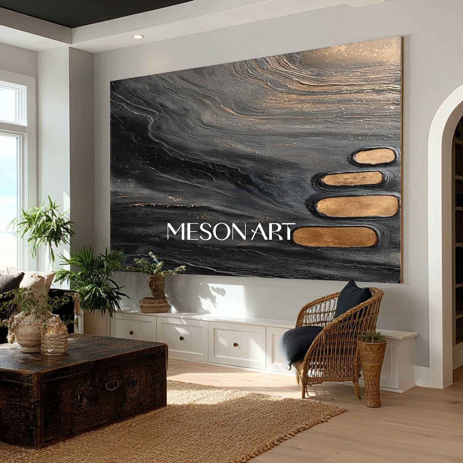 Buy Textured Minimalist Abstract Canvas for Dining Room or Bedroom