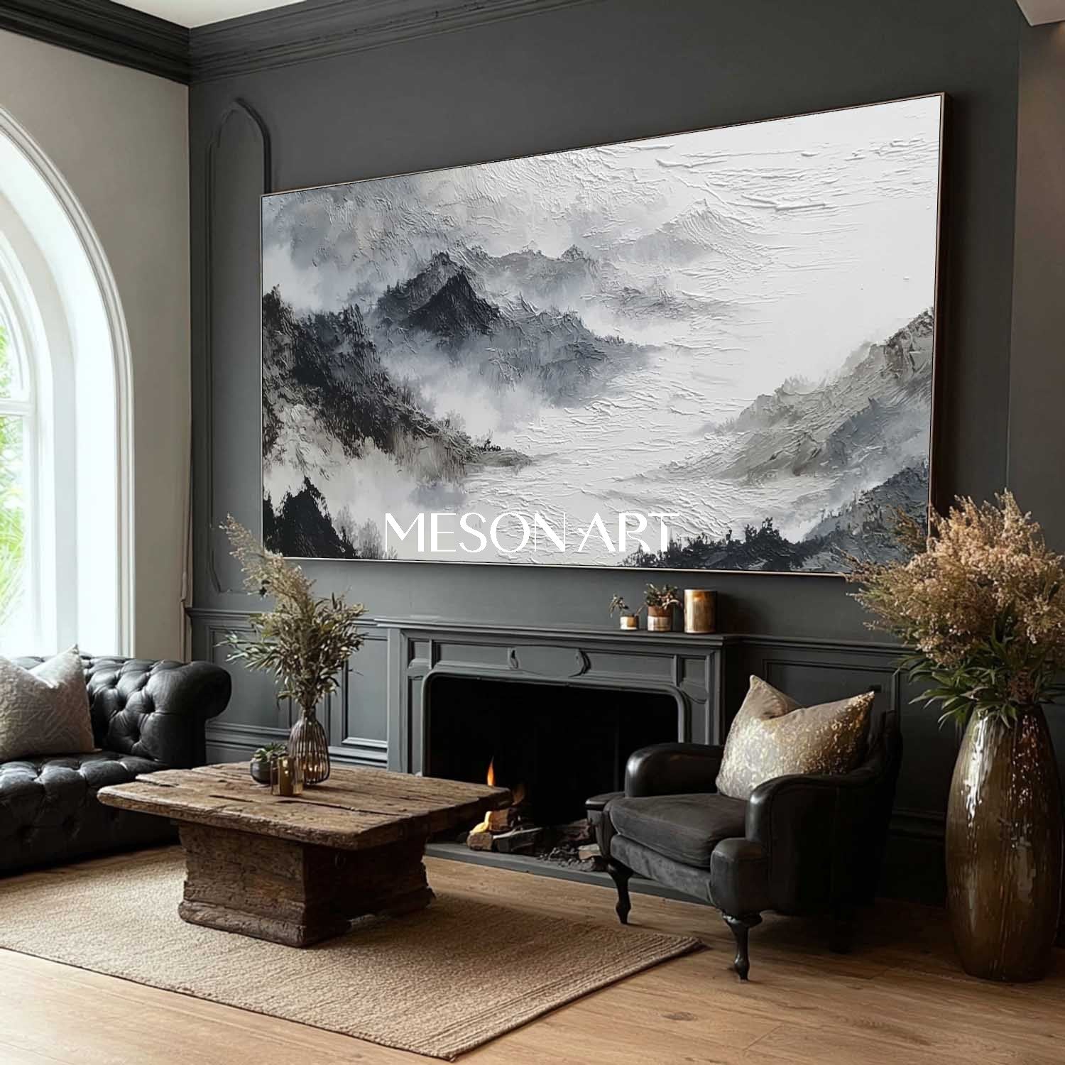 Order Hand painted Wabi-Sabi Wall Art Impasto Canvas Dining Room