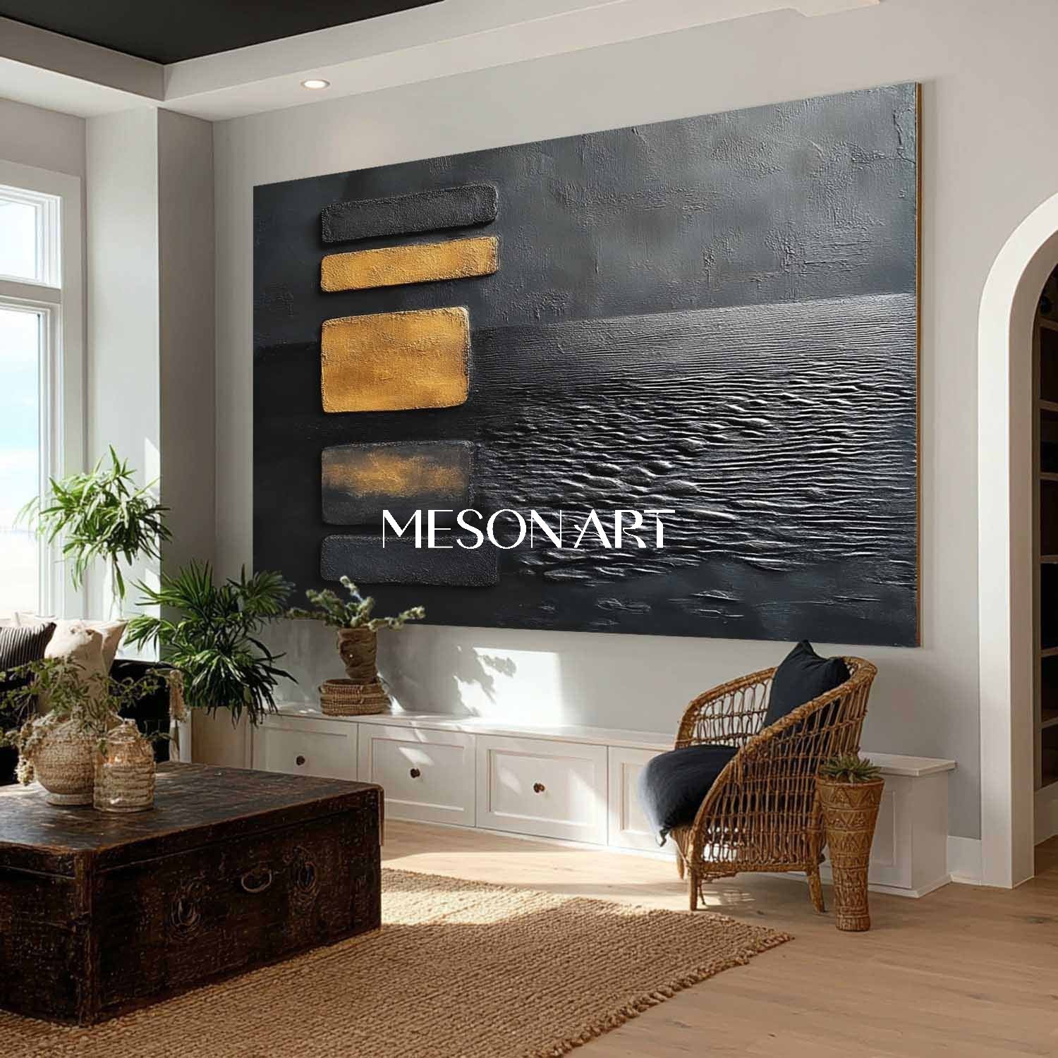 Order Large Textured Abstract Painting for Luxury Home or Hotel Wall
