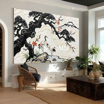 Japanese Ukiyo-e Inspired Oriental Zen Garden Decor Oriental Landscape Painting