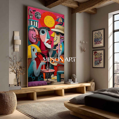Order Vibrant Pop Art Abstract Art for Creative Home or Office Décor