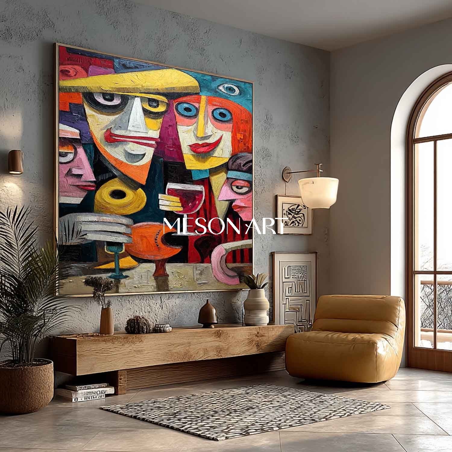 Shop Big Colorful Pop Art Abstract Painting for Halloween Wall Decor