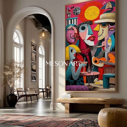 Order Vibrant Pop Art Abstract Art for Creative Home or Office Décor