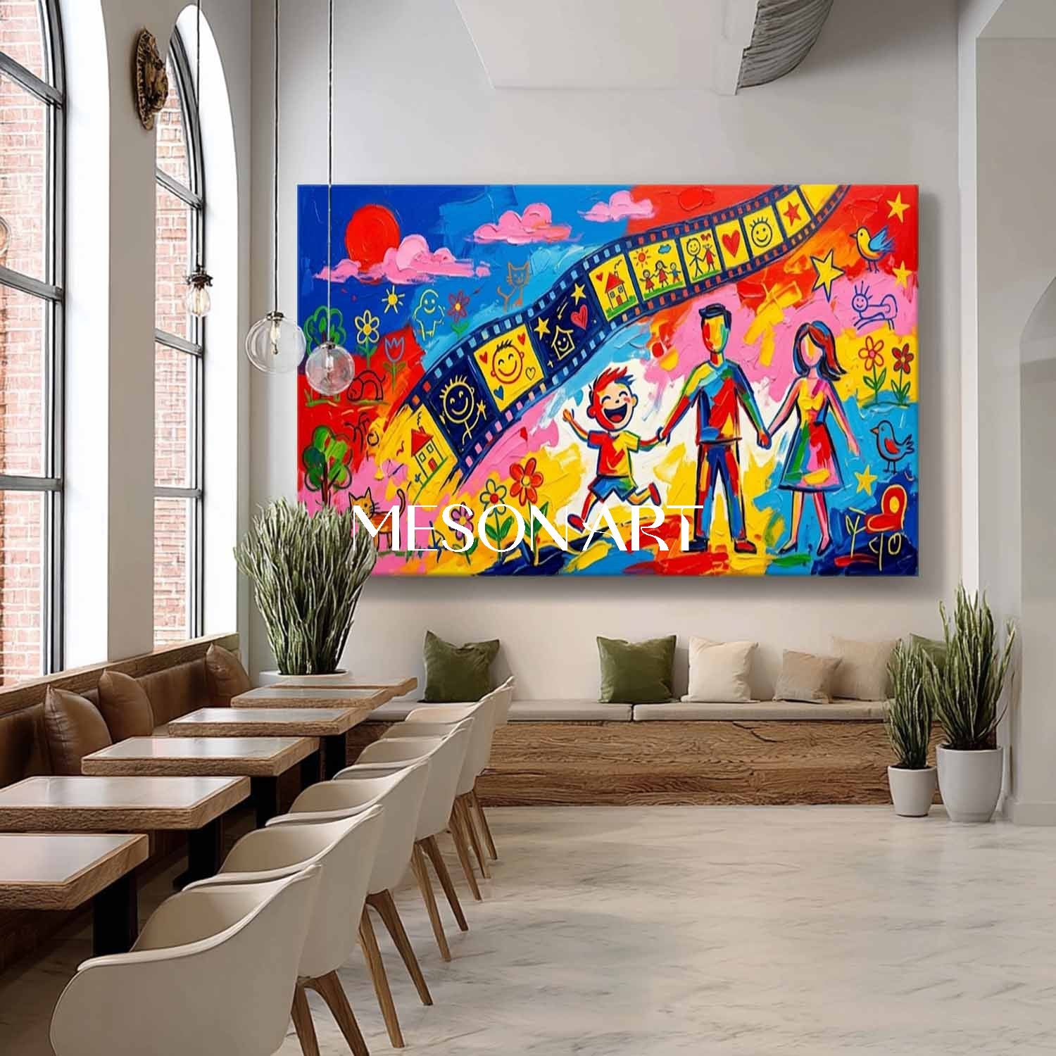 Contemporary Pop Art Modern living rooms Family spaces High visual impact for modern interiors