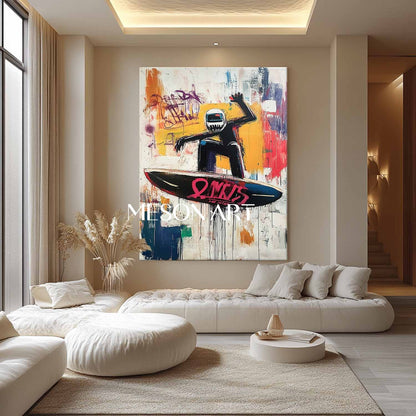 Cool surfer pop abstract canvas art for sale Cool surfer pop abstract wall art decor