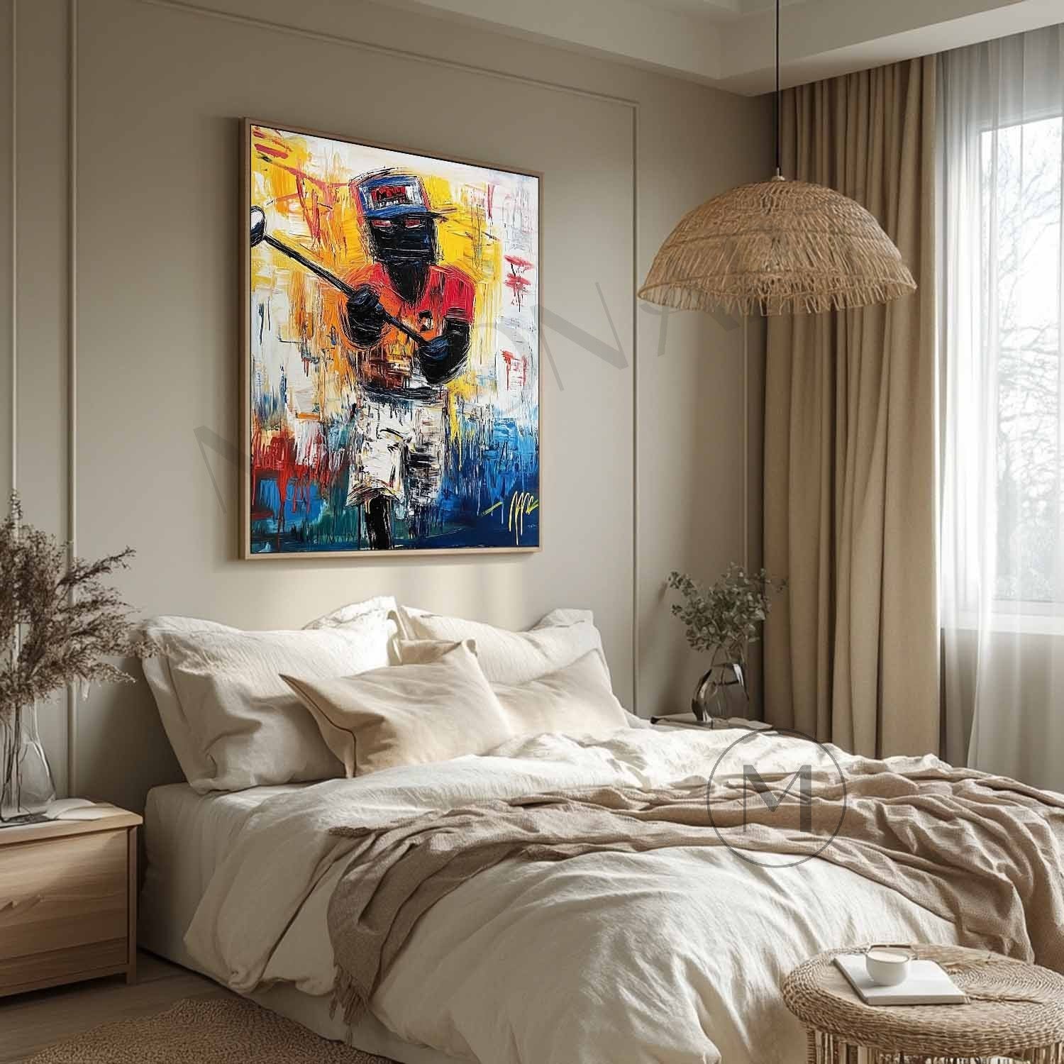 Golf Player Abstract Canvas Art for Sale Contemporary Golf Player Course Wall Art
