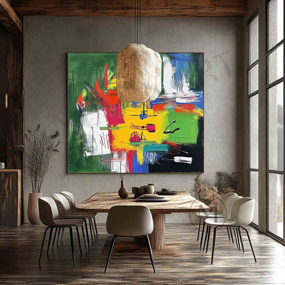 Golf Course Oil Paintings Golf Course Abstract Canvas Art Golf Course Wall Art for Sale