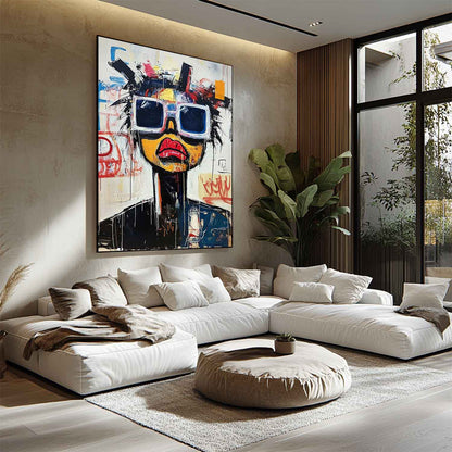 Cool Portrait Graffiti Abstract Art Contemporary Portrait Graffiti Abstract Paintings for Sale Graffiti Portrait Wall Art