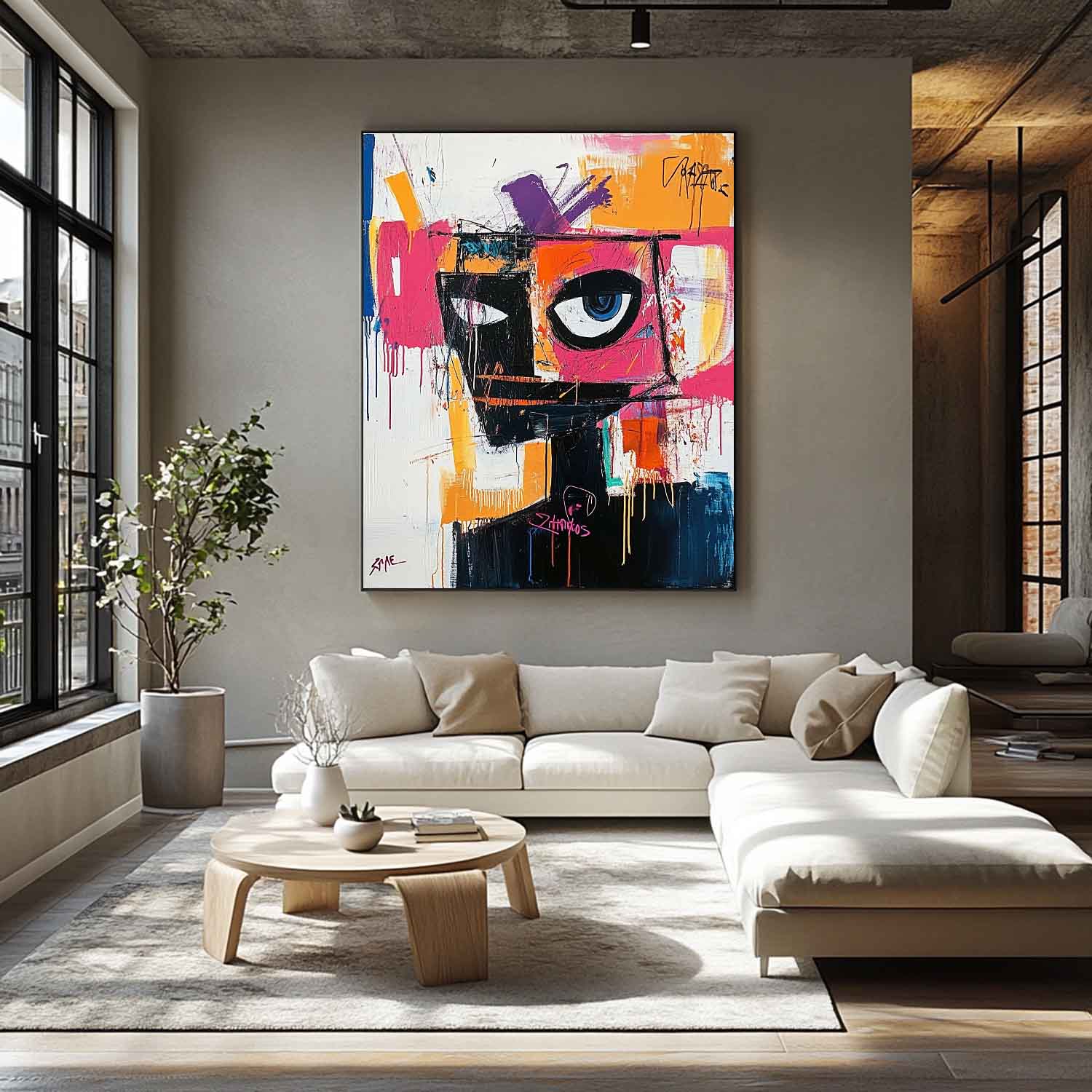 Cool Graffiti Abstract Art Canvas For Sale Contemporary Cool Graffiti Abstract Paintings Cool Portrait Wall Art