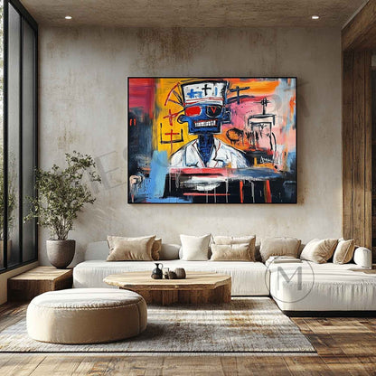 Doctor Graffiti Abstract Art Canvas For Sale Hospital Wall Decor Art Doctor Graffiti Painting