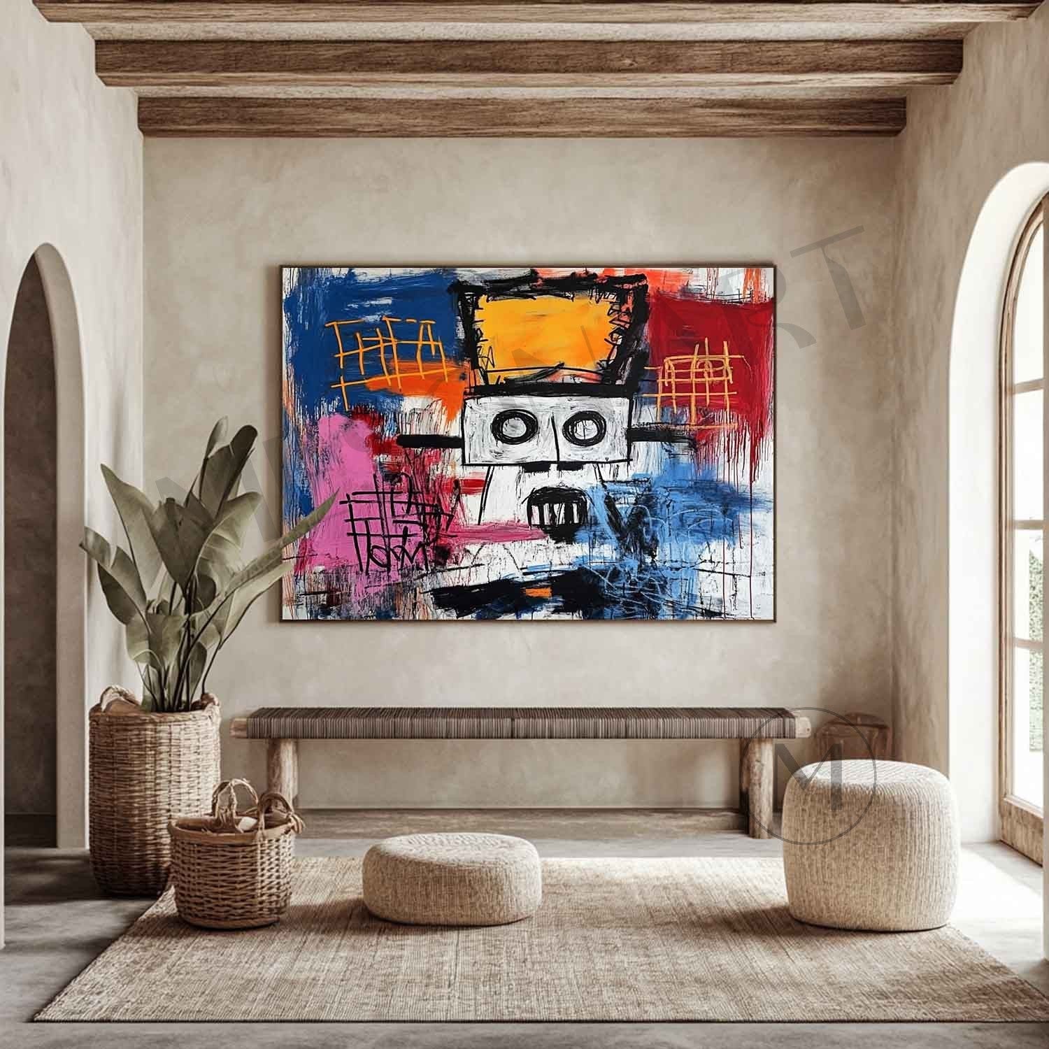 Cool Abstract Graffiti Art Canvas Cool Abstract Wall Decor Painting Cool Portrait Abstract Art
