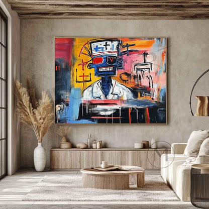 Doctor Graffiti Abstract Art Canvas For Sale Hospital Wall Decor Art Doctor Graffiti Painting