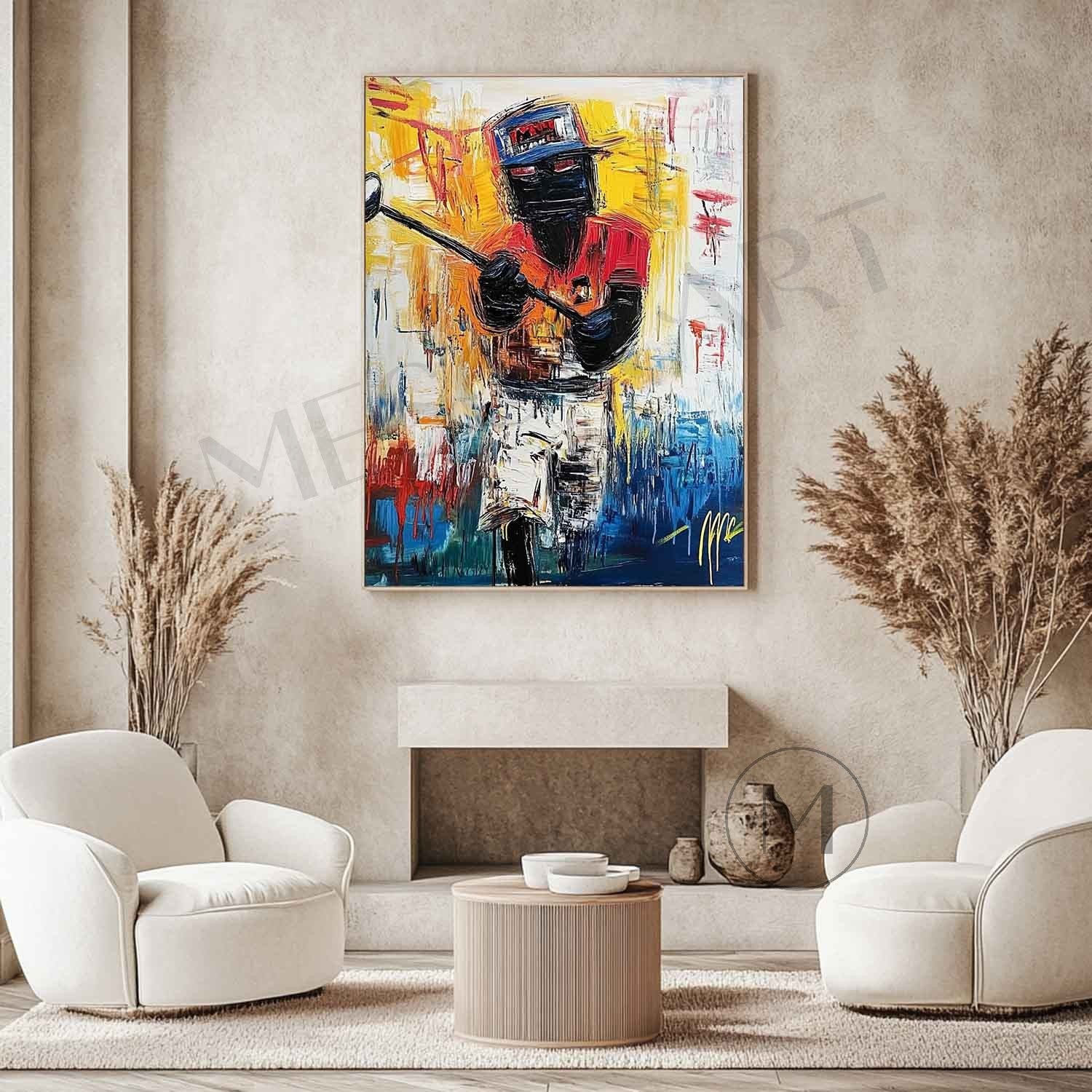 Golf Player Abstract Canvas Art for Sale Contemporary Golf Player Course Wall Art