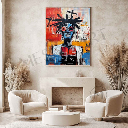 Basquiat Portrait Art Clinic Decorative Wall Art For Sale Basquiat Graffiti Abstract Canvas Painting