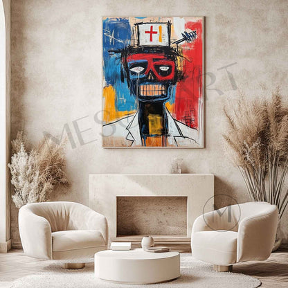 Doctor portrait graffiti abstract painting Doctor portrait graffiti abstract wall art decoration