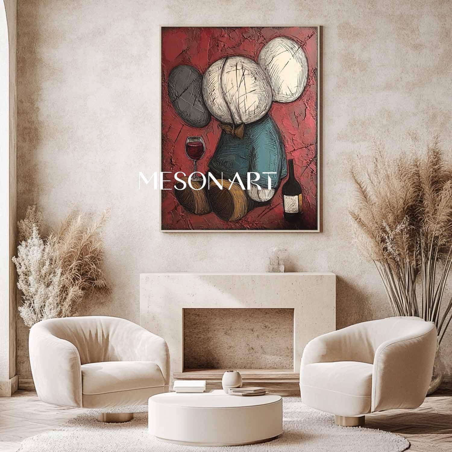 Large Burgundy Red Wine Abstract Texture Painting Burgundy Red Wine Abstract Canvas Wall Art