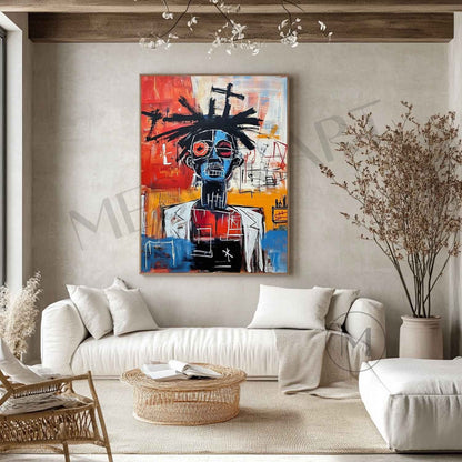 Basquiat Portrait Art Clinic Decorative Wall Art For Sale Basquiat Graffiti Abstract Canvas Painting