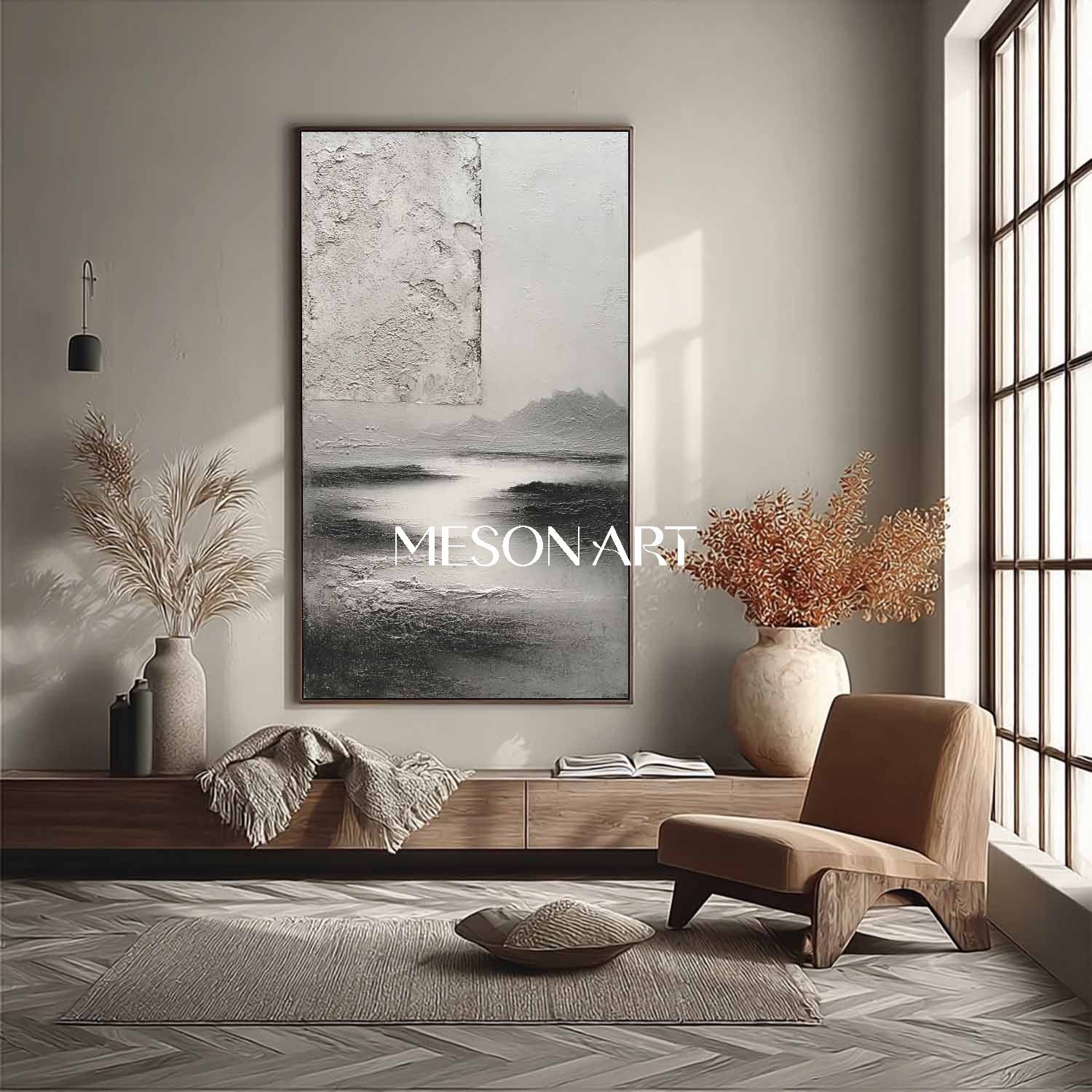 3D Modern Gray Abstract Art For Sale Gray Abstract Entryway Wall