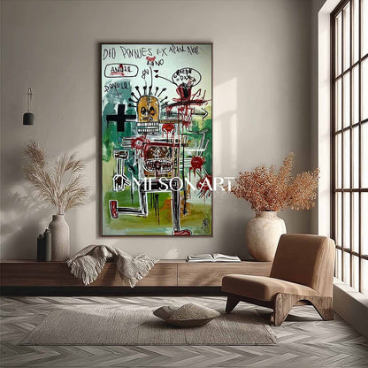 Buy Contemporary Abstract Expressionist Green Wall Art Urban Painting