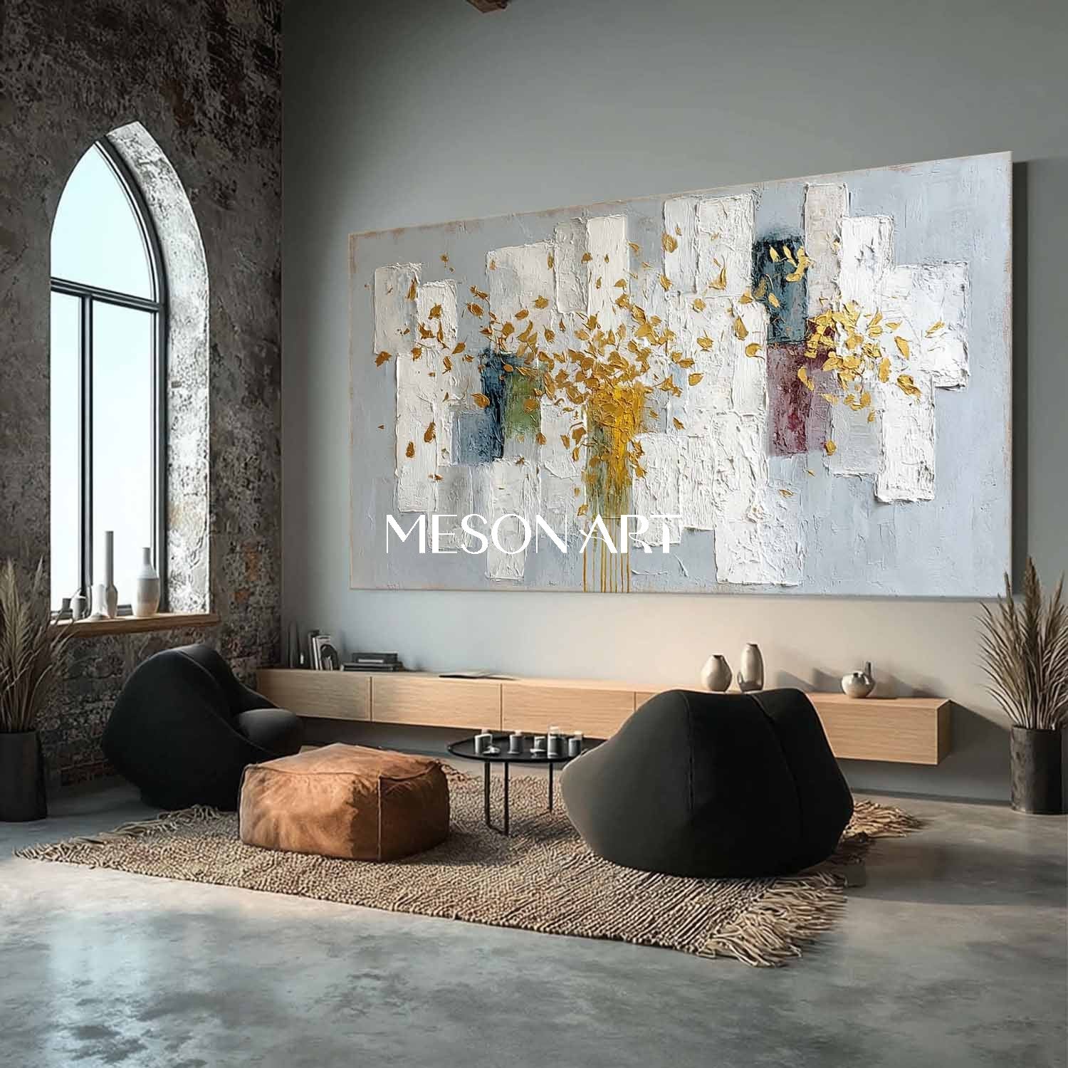 Customized Abstract Blue Modern Art Canvas for Dining Room On Sale