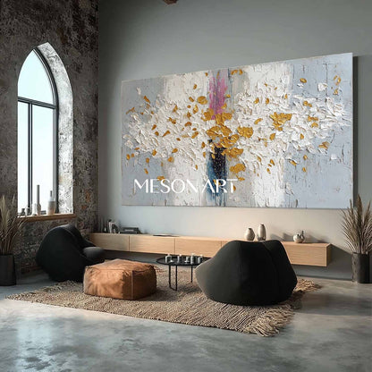 Shop Large Colorful Abstract Art Textured Canvas Entryway Wall Decor