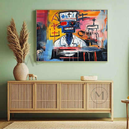 Doctor Graffiti Abstract Art Canvas For Sale Hospital Wall Decor Art Doctor Graffiti Painting