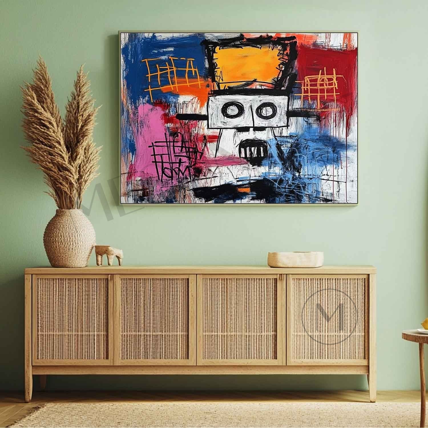 Cool Abstract Graffiti Art Canvas Cool Abstract Wall Decor Painting Cool Portrait Abstract Art