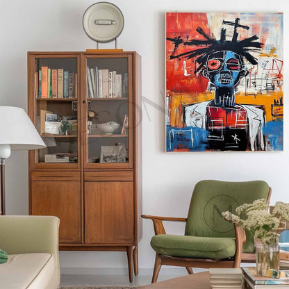 Basquiat Portrait Art Clinic Decorative Wall Art For Sale Basquiat Graffiti Abstract Canvas Painting